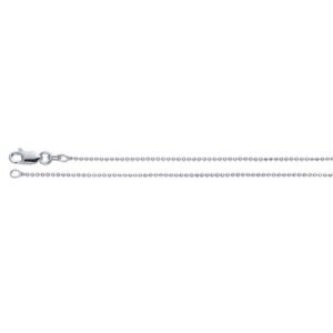 Sterling Silver 1.2mm Diamond-Cut Bead Chain