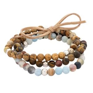 Agate Bead Bracelet Assortment