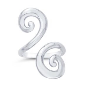 Sterling Silver Swirls Ring