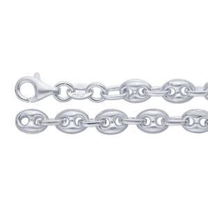 Sterling Silver 5mm Puffed Anchor Chain