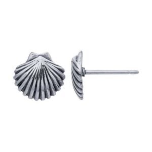 Sterling Silver Seashell Post Earring