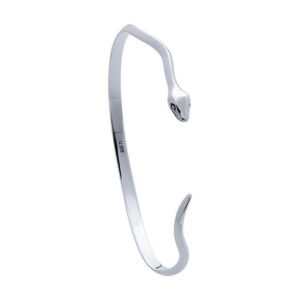 Sterling Silver Snake Cuff Bracelet