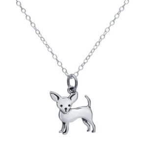 Sterling Silver Chihuahua Necklace