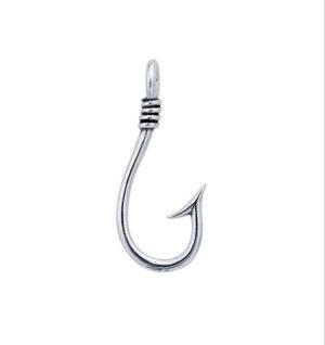 Sterling Silver Fish Hook Pendant